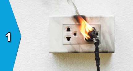 Sửa điện chập cháy